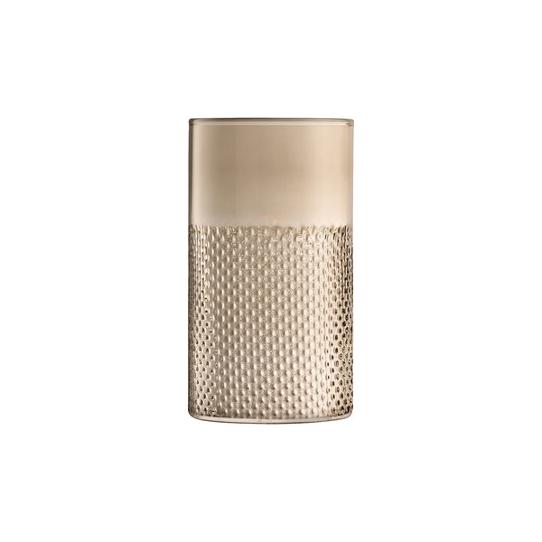 Wicker Lantern/Vase 25cm Taupe