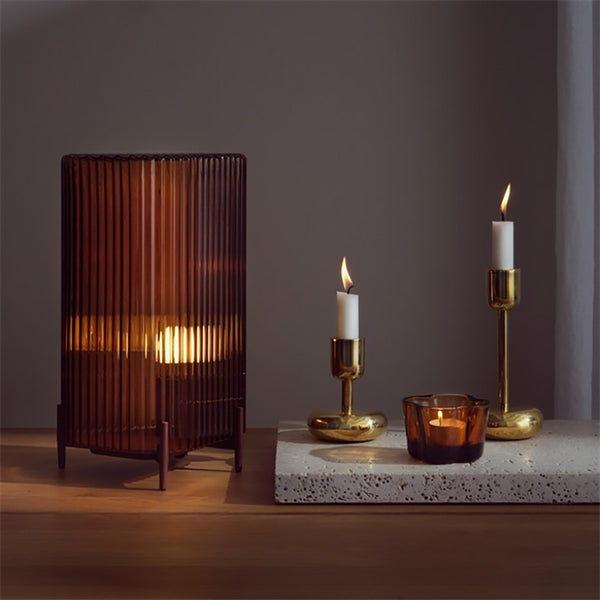 Nappula Candle Holder Set Of 2 Brass