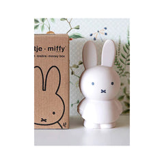 Miffy Money Box Pure White 19cm