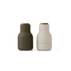 Mini Bottle Grinder Hunting Green + Beige / Set 2
