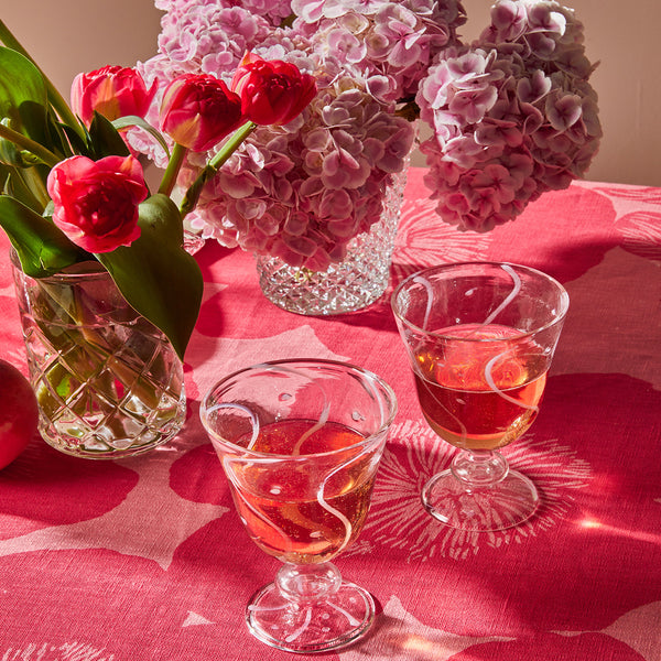 Jardin Pink Tablecloth Round PRE ORDER