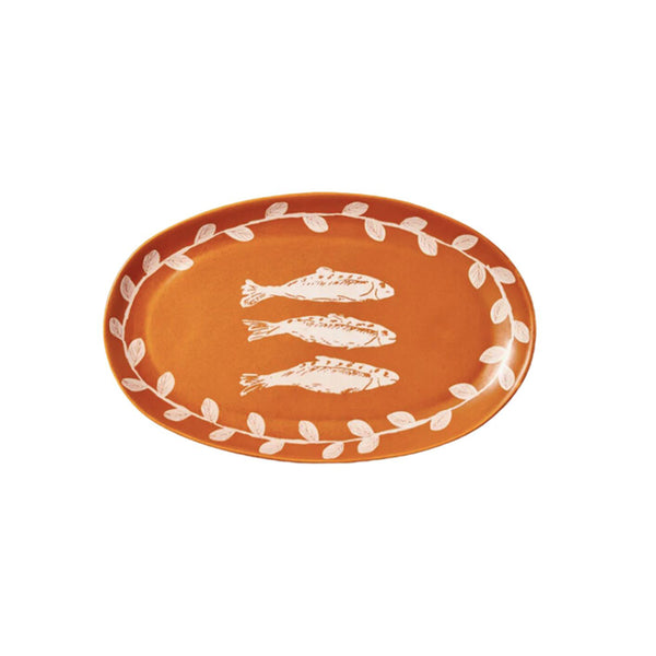 Margot Tan Sardines Oval Plate
