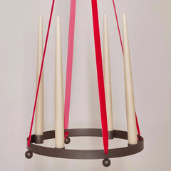 Pearl Advent Brown Candleholder