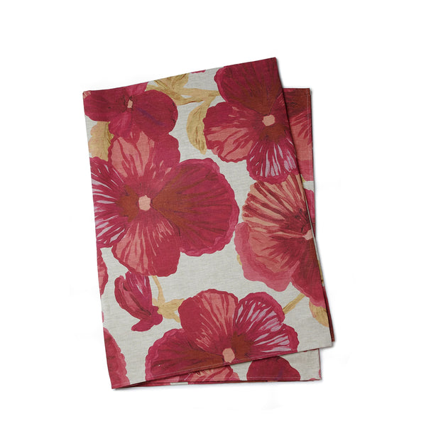 Wild Pansy Pink Tablecloth Medium
