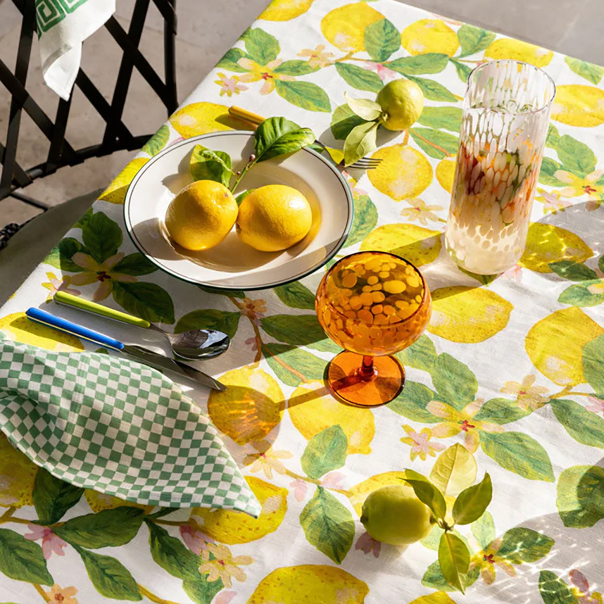 Capri Yellow Tablecloth Medium