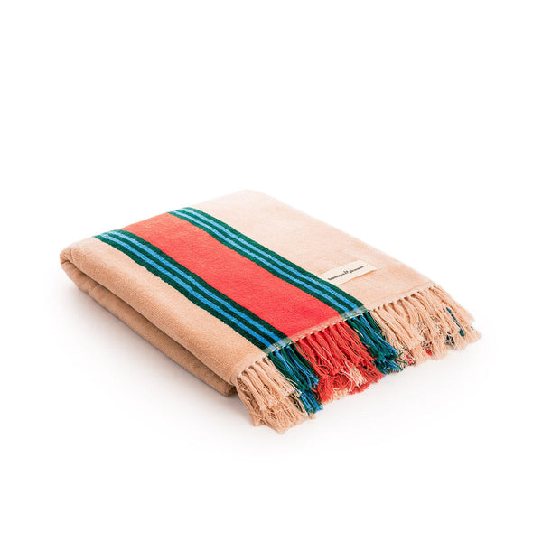 Beach Towel Bistro Dusty Pink Stripe