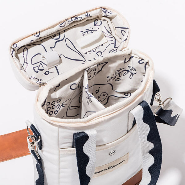 Wine Cooler Tote Bag Riviera White