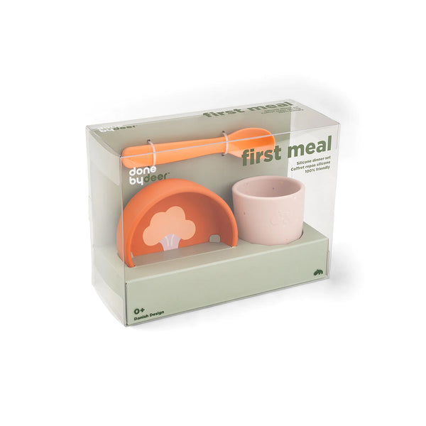 Silicone First Meal Set - Papaya