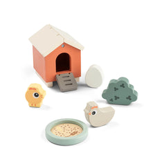 Tiny Farm Wooden Play Set Clucky