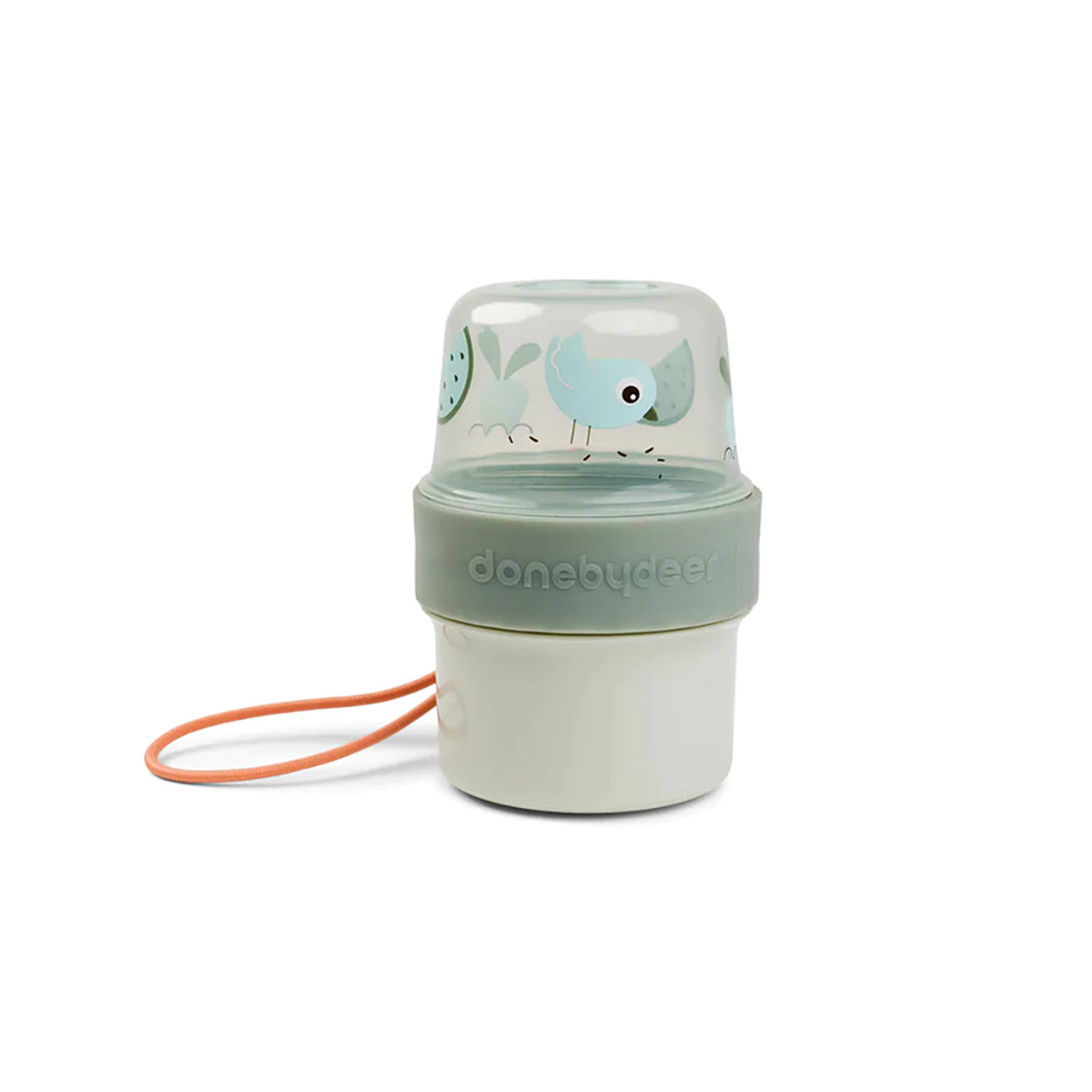 To Go 2-Way Snack Containers - Birdee - Green