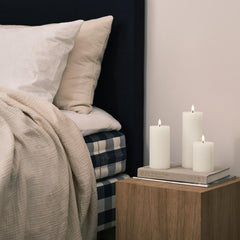 LED Pillar Candle 20cm Ivory no. 06