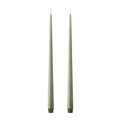 LED Taper Candle 40cm Set/2 Artichoke no. 69