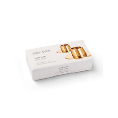 Candle Holder Shiny Gold Set / 2