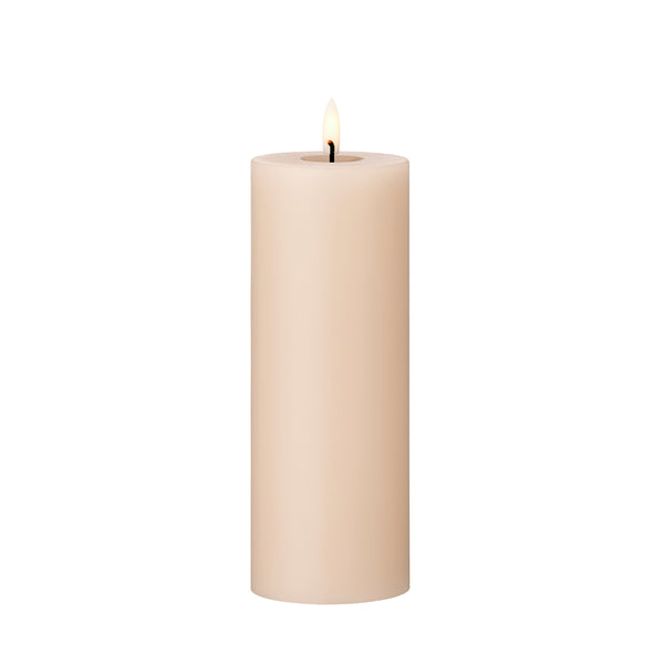 LED Pillar Candle 20cm Iced Latte no.11