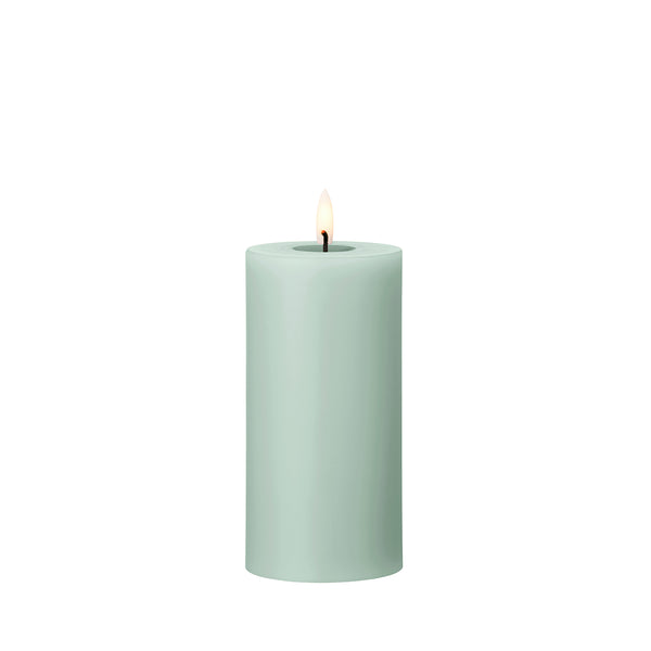 LED Pillar Candle 15cm Jade Stone no. 67