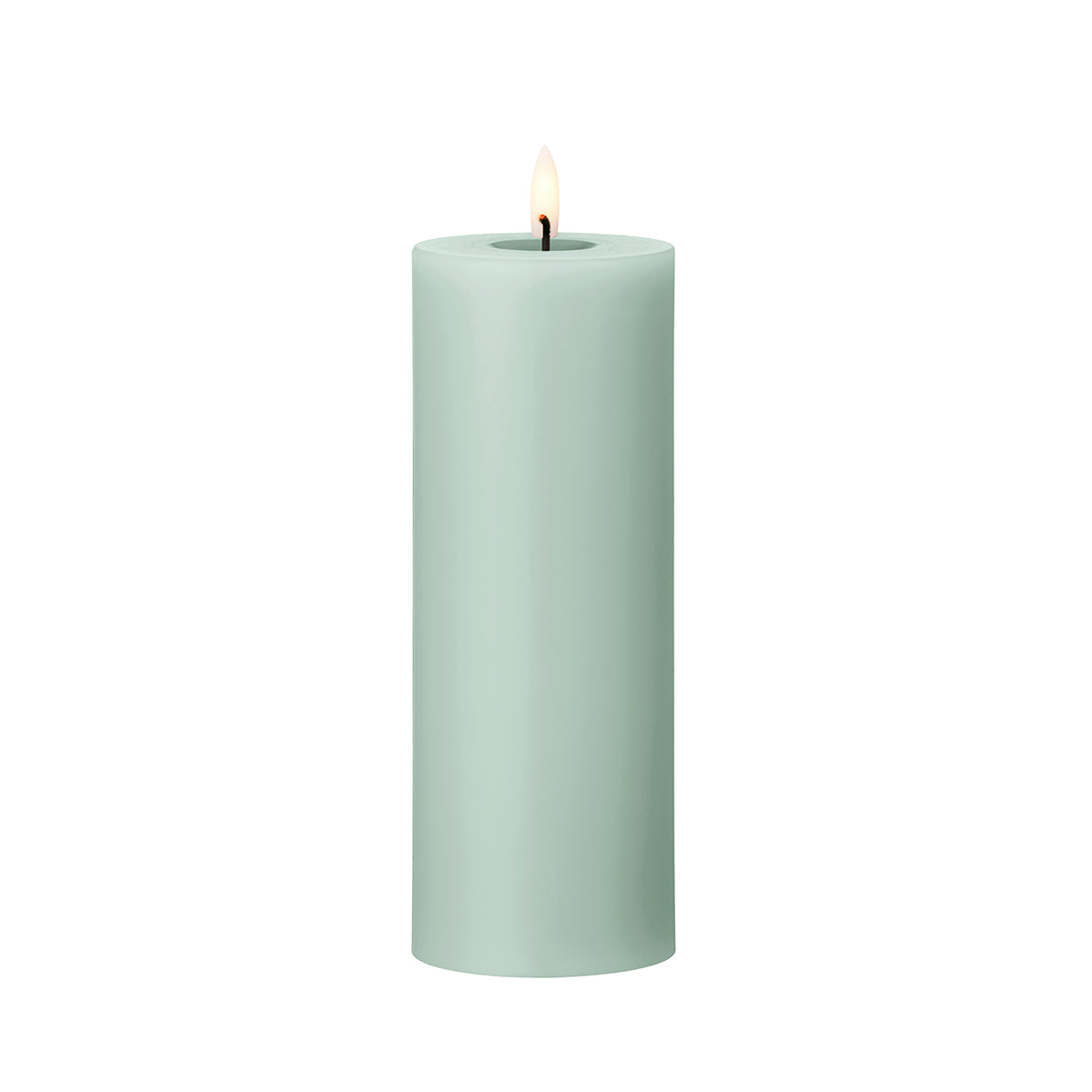 LED Pillar Candle 20cm Jade Stone no.67