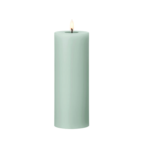 LED Pillar Candle 20cm Jade Stone no.67