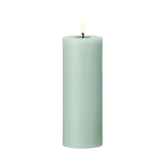 LED Pillar Candle 20cm Jade Stone no.67