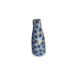 Floral Blue Bud Vase