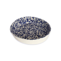 Floral Blue Platter Serving Small