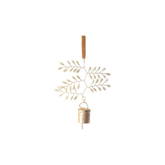 Beaded Leaf Bell Decoration