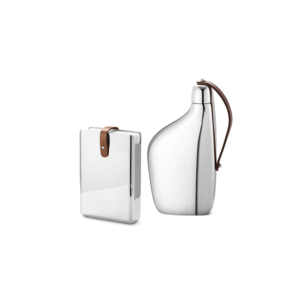 Sky Hip Flask and Card Game Bundle