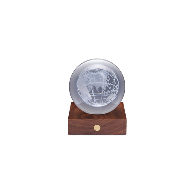 Amber Crystal Light - World Globe
