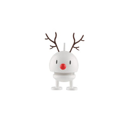 Holiday Reindeer Bumble White Small