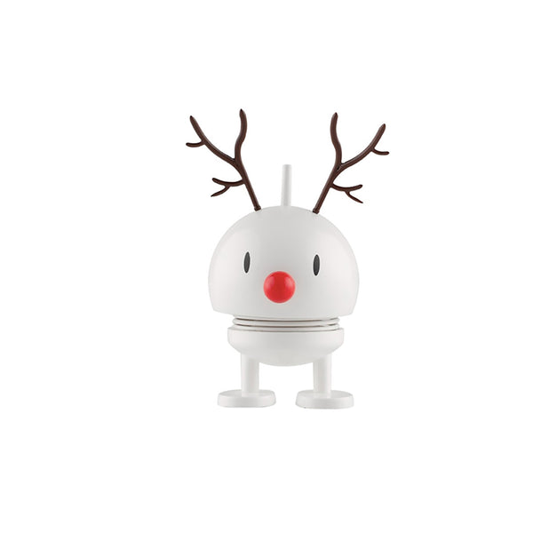 Holiday Reindeer Bumble White Medium