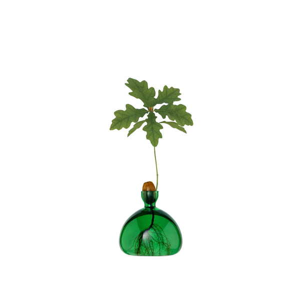Acorn Vase Emerald Green
