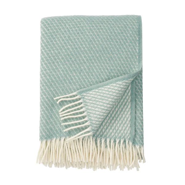 Velvet Brushed Wool Blanket Duck Egg PRE-ORDER EARLY MAY