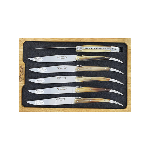 Steak Knives Horn Set/6