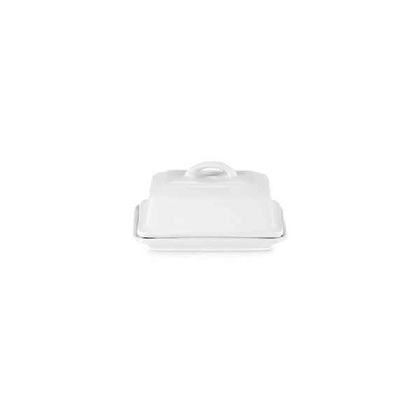 Heritage Stoneware Butter Dish White