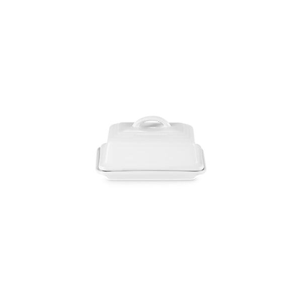 Heritage Stoneware Butter Dish White