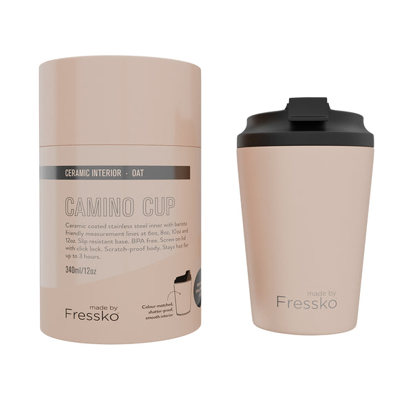 Ceramic Camino Re-Usable Cup 12oz Oat