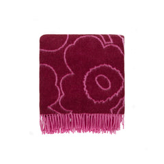 Unikko Piirtounikko Throw Burgundy/Fushia
