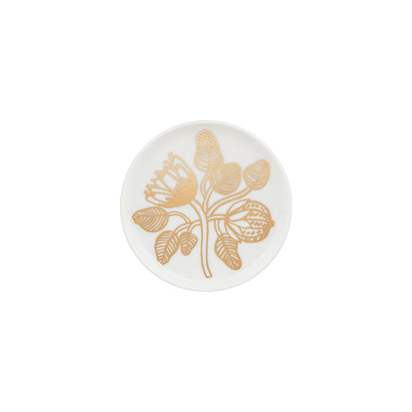 Oiva Tiara Plate Gold/White 13.5cm