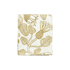 Tiara Table Cloth White/Gold 135cm x 250cm