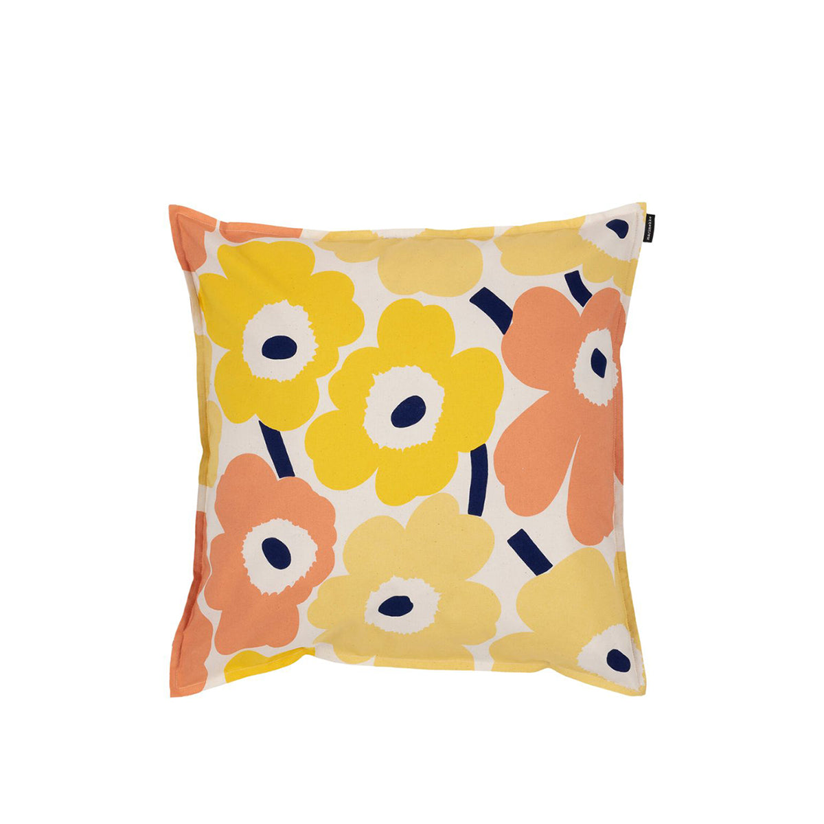 Pieni Unikko Cushion Cover Yellow/Coral/Butter 50 x 50cm PRE ORDER