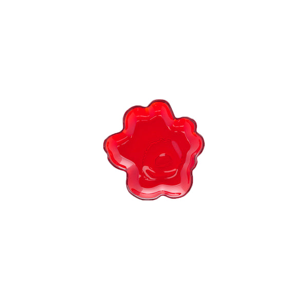 Glass Unikko Plate Deep Pink 13cm