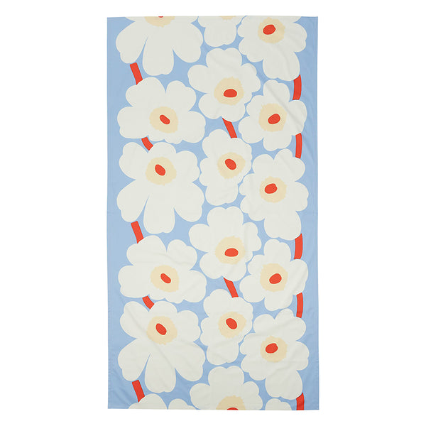 Piirto Unikko Table Cloth Blue/Red/Vanilla 135cm x 250cm