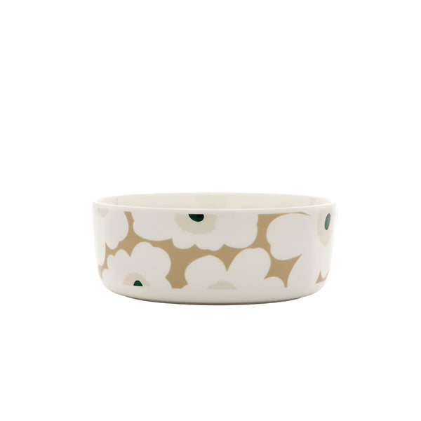 Unikko Serving Bowl 1.5 L Green/White/Tan