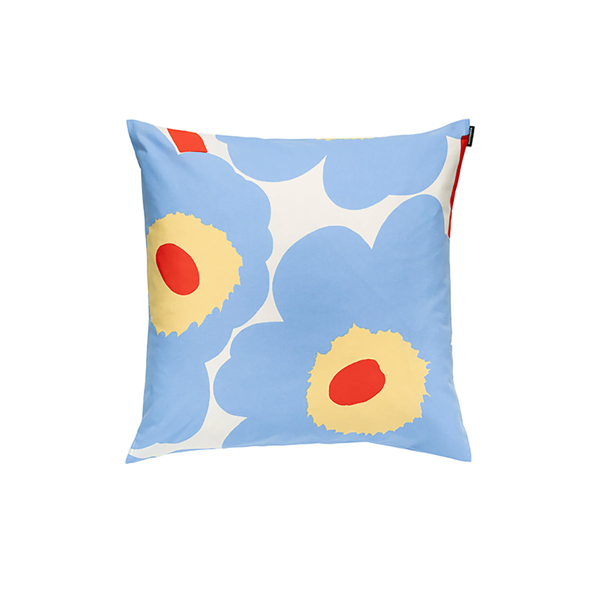 Pieni Unikko Cushion Cover Blue/Red/Vanilla 50x50cm