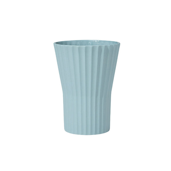 Athena Ripple Vase Large Light Blue