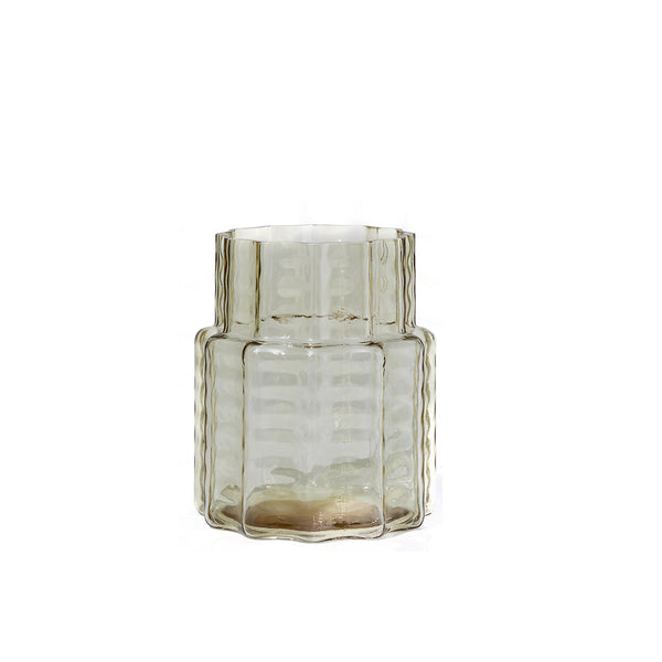 Jelly Glass Vase Squat Honey