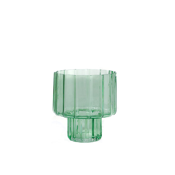 Urn Glass Vase Green (M)