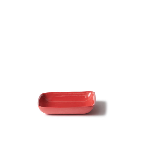Square Platter Small Red