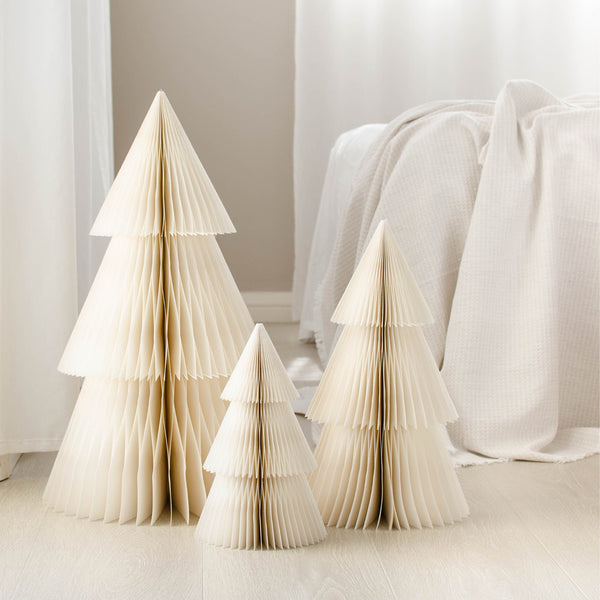 Deluxe Paper Tree Standing Off White 65cm