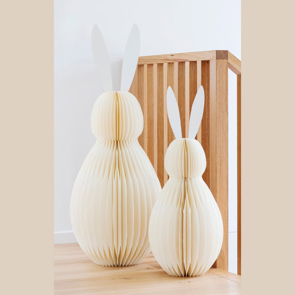 Giant Statement Paper Bunny 116cm Vanilla