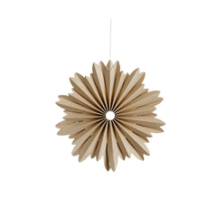 Paper Hanging Star Ornament Flaxseed